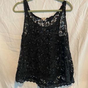 Black Urban Outfitters Écoute lace top